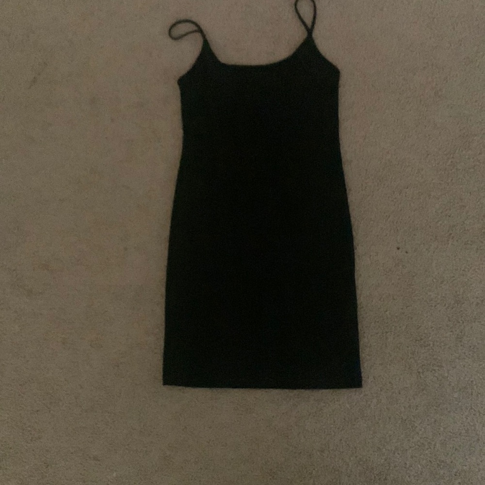 Black mini dress